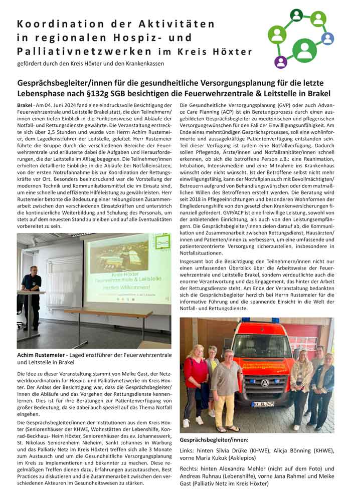 Palliativ Netz im Kreis Höxter e.V. - Artikel im Westfalen-Blatt 20.02.2024 - 15 Jahre - PDF-Download